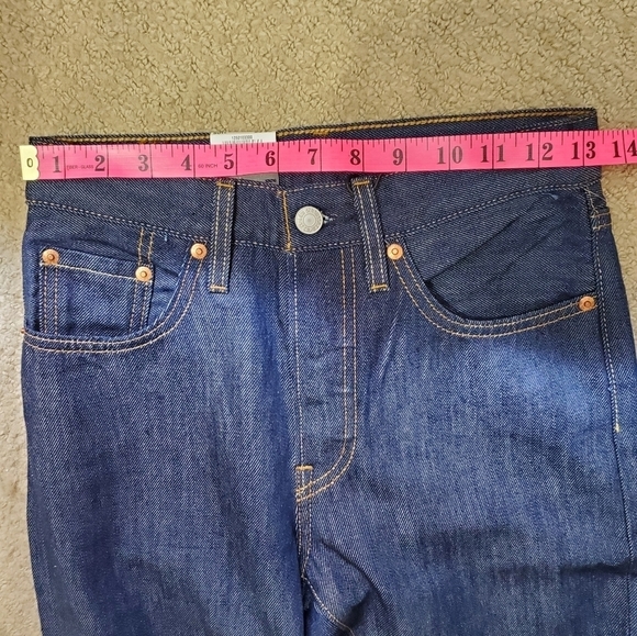 levi's 501 Original Fit Dark Wash High-rise Straight Leg Size 24 x 30 NWOT - Picture 8 of 16